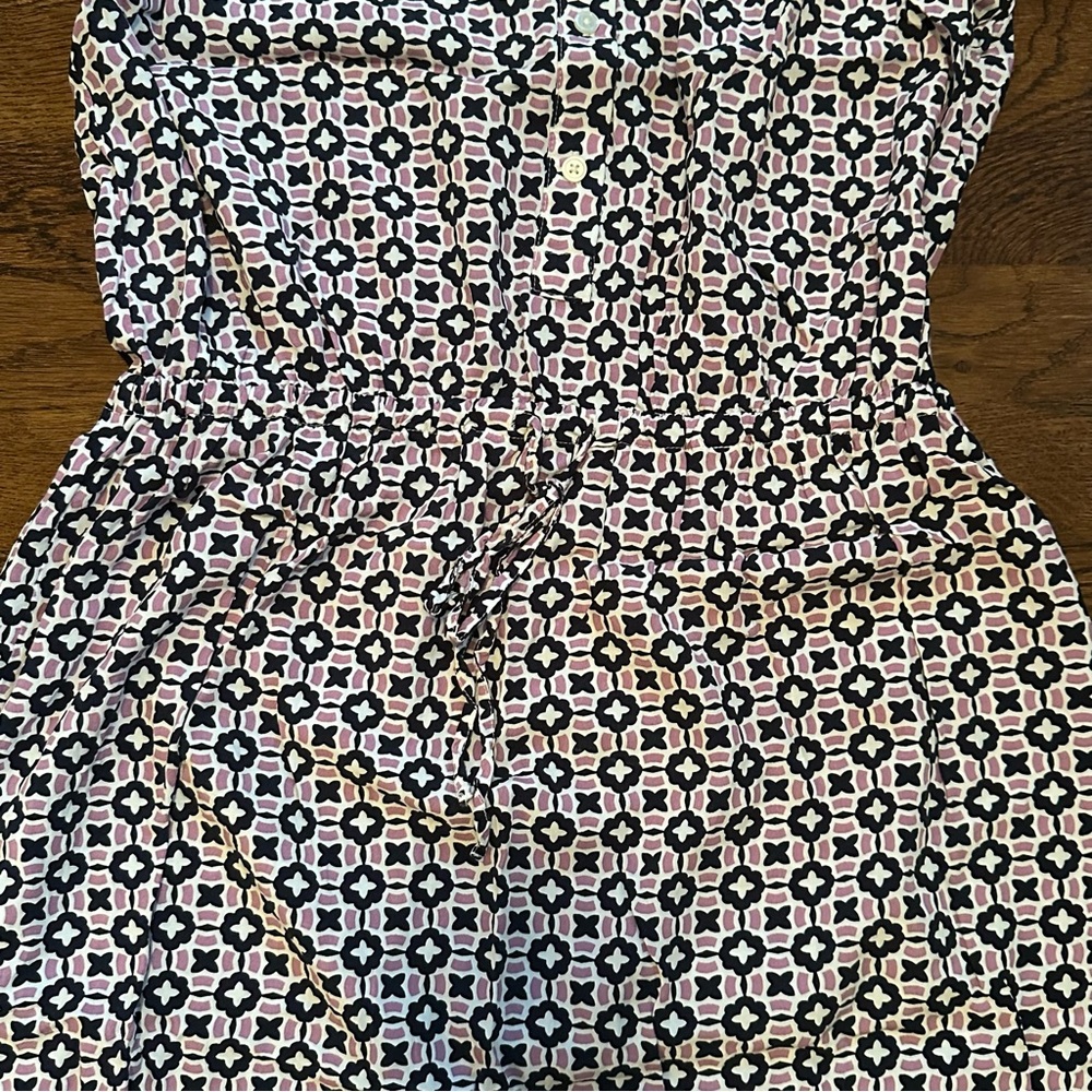 LOFT Sleeveless Patterned Purple & Blue Dress - Size Small - Picture 2 of 7